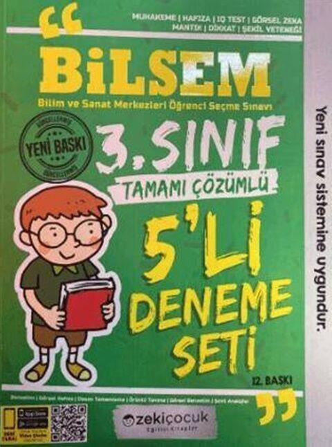 Zeki Çocuk  3. Sınıf Bilsem 5'li Deneme Seti