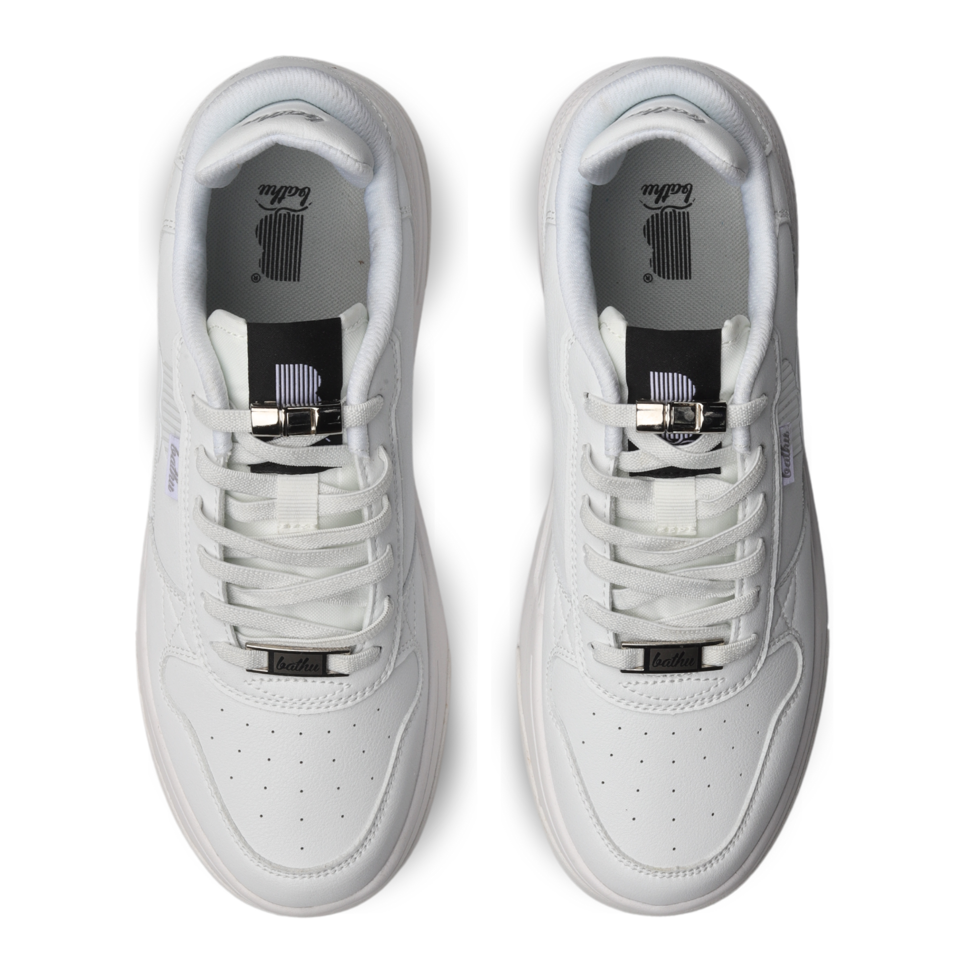 Bathu Journey Erkek Deri Sneaker - BEYAZ BEYAZ
