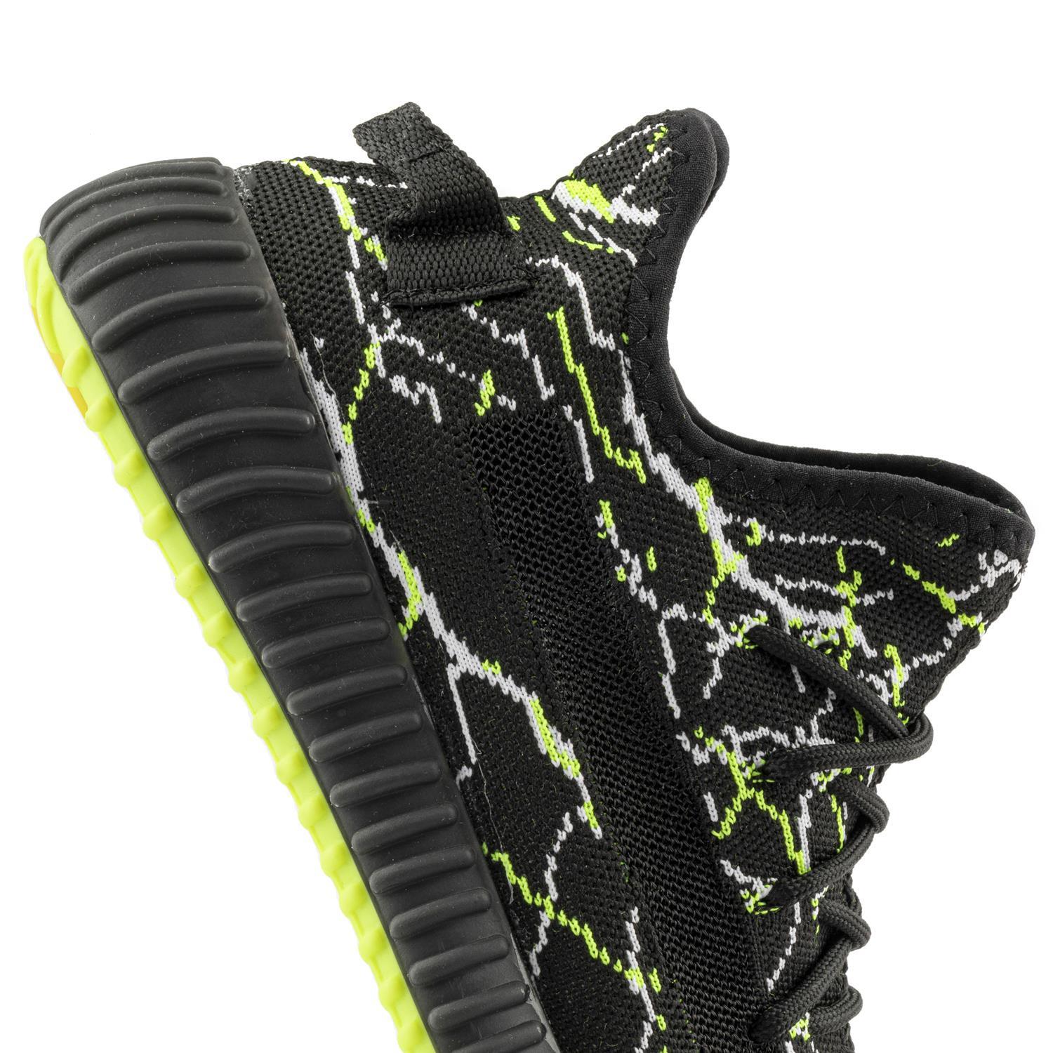 Boost Unisex Sneakers - SİYAH YEŞİL BEYAZ