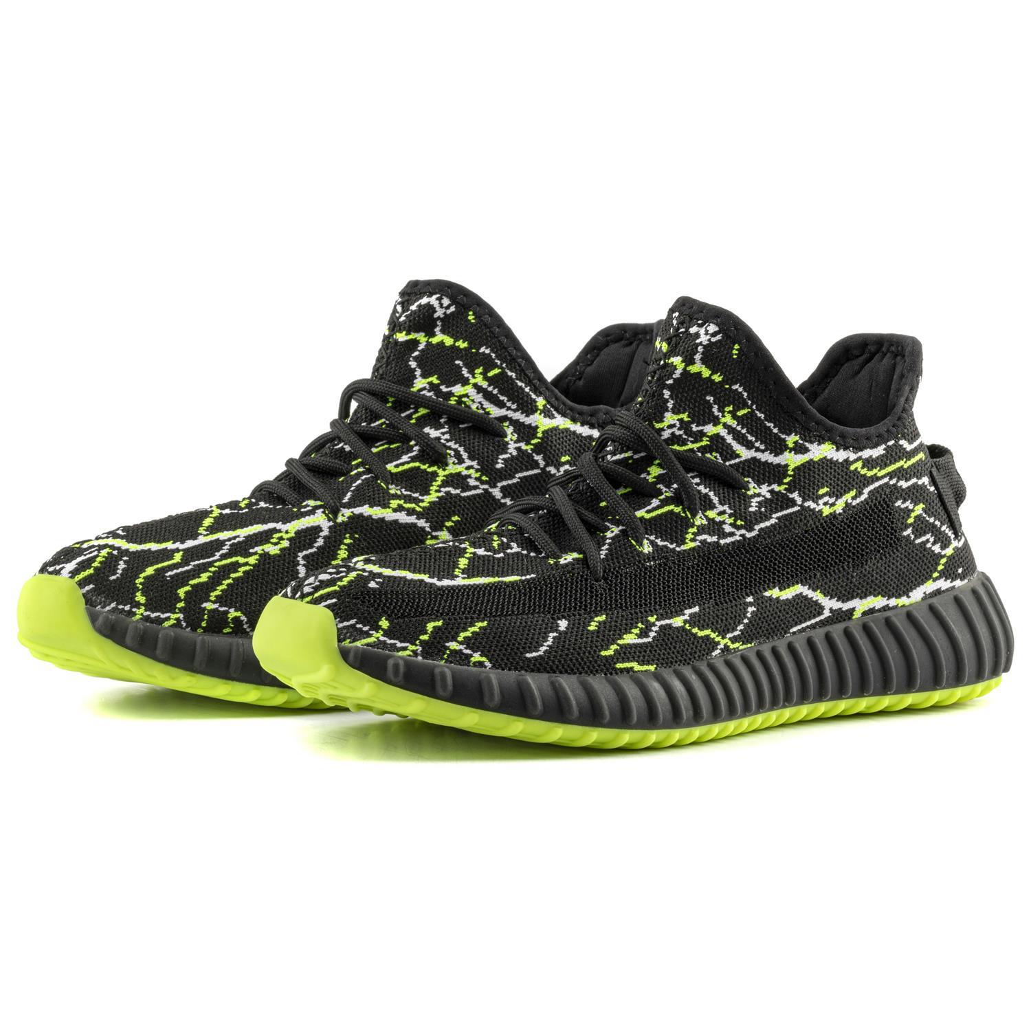 Boost Unisex Sneakers - SİYAH YEŞİL BEYAZ