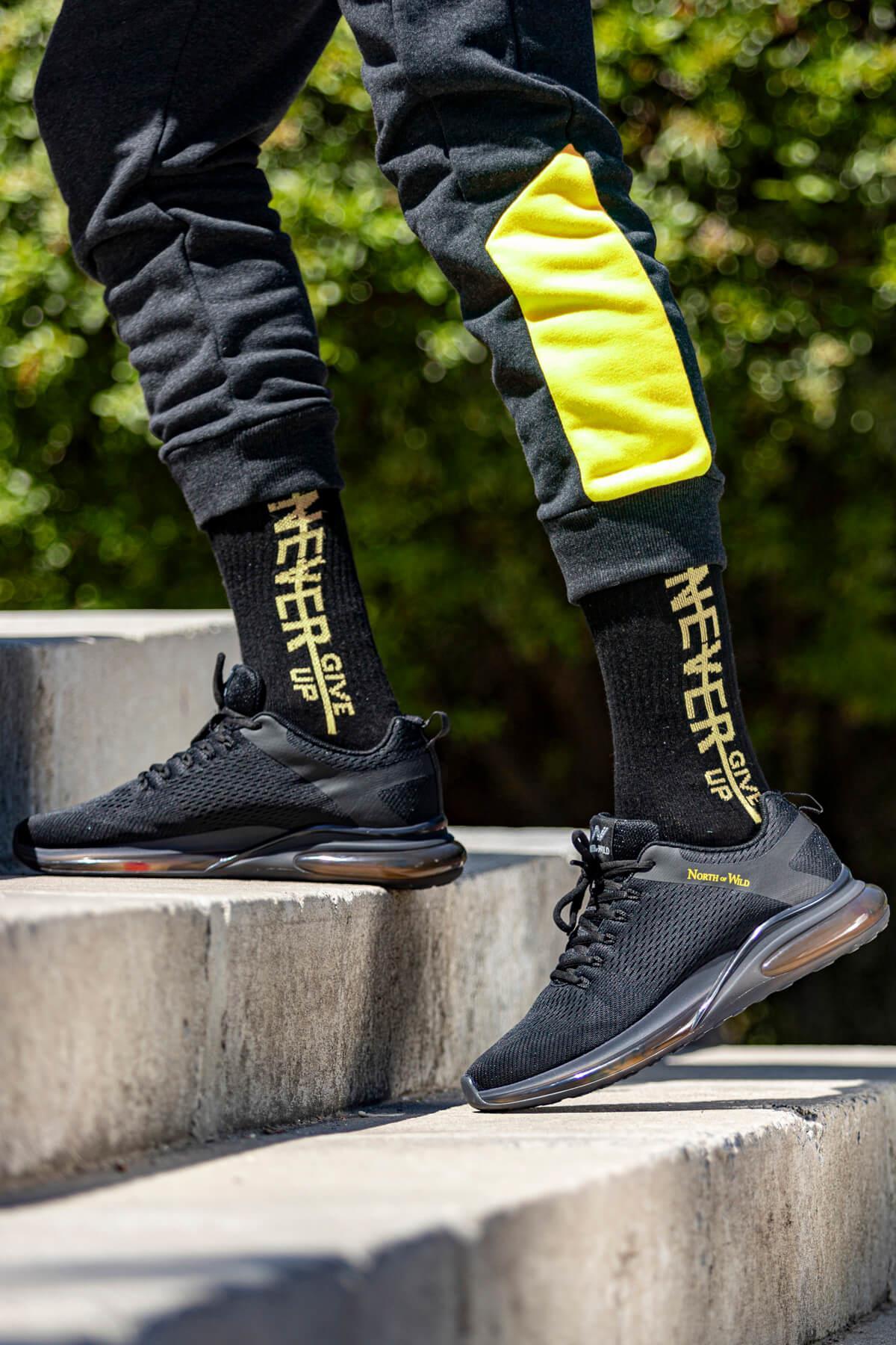 Class Erkek Sneakers - SIYAH SARI