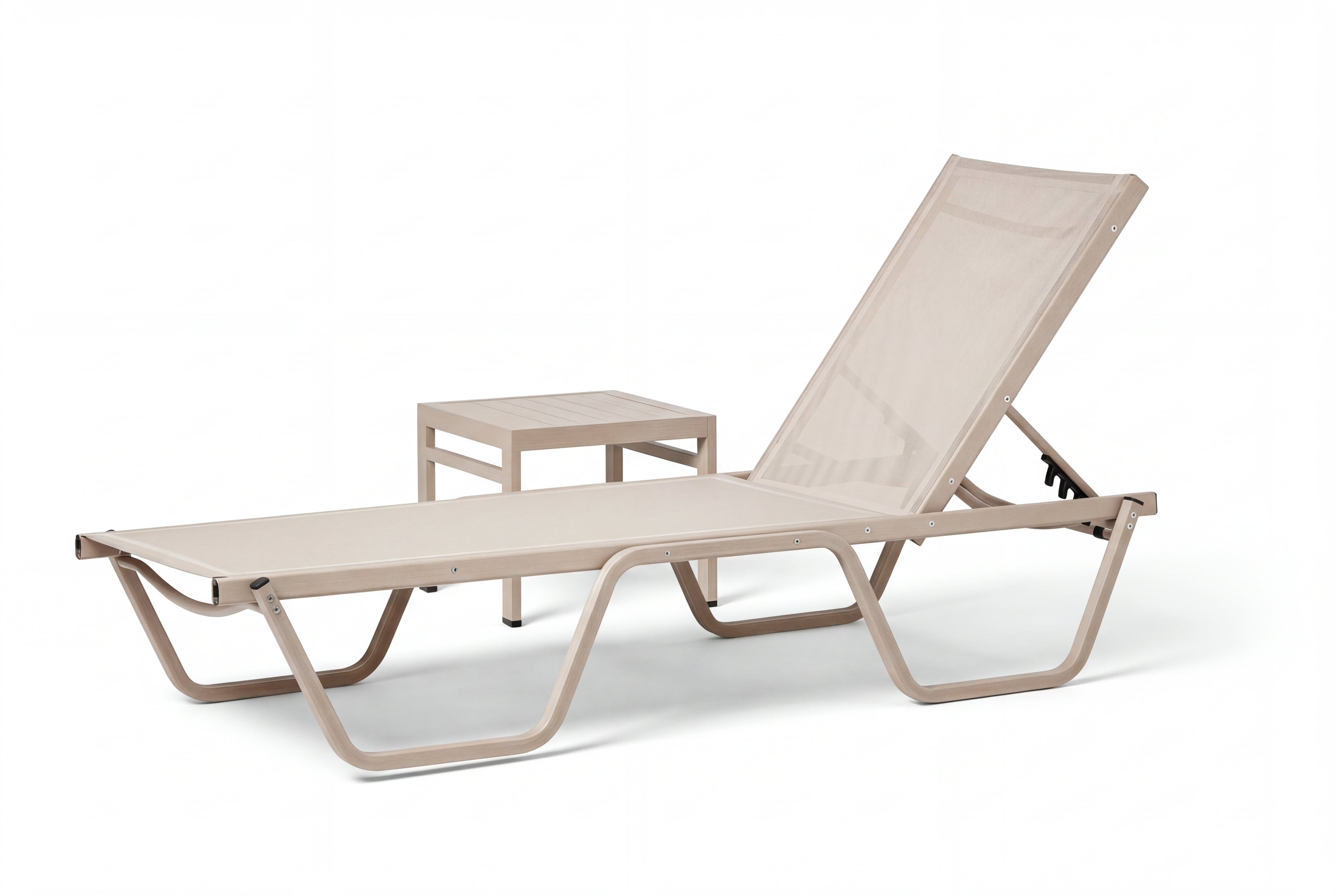 Erinöz Asos Alüminyum Fileli Şezlong - Kum Rengi Şezlonglar  Erinöz