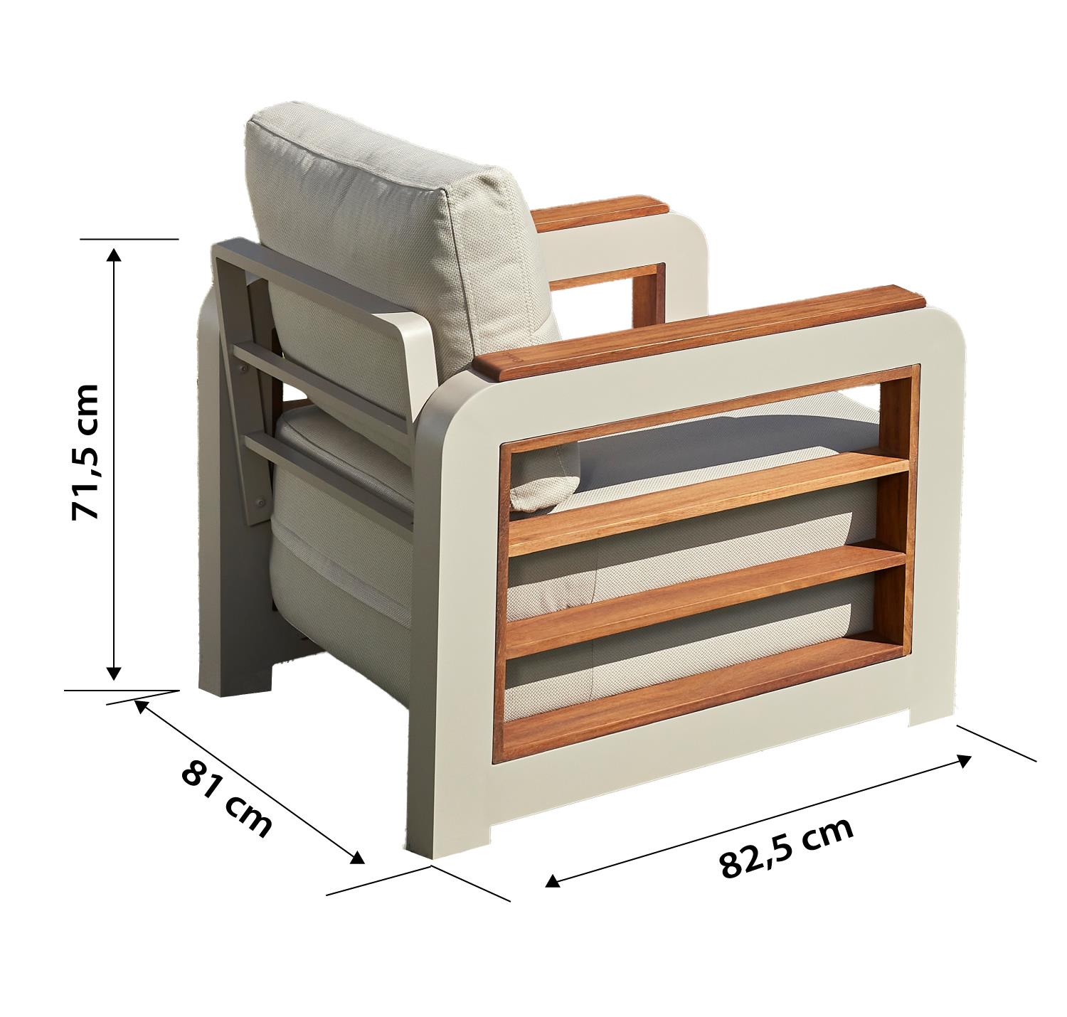 Erinöz Larix Alüminyum Bahçe Oturma Grubu Oturma Grupları  Erinöz