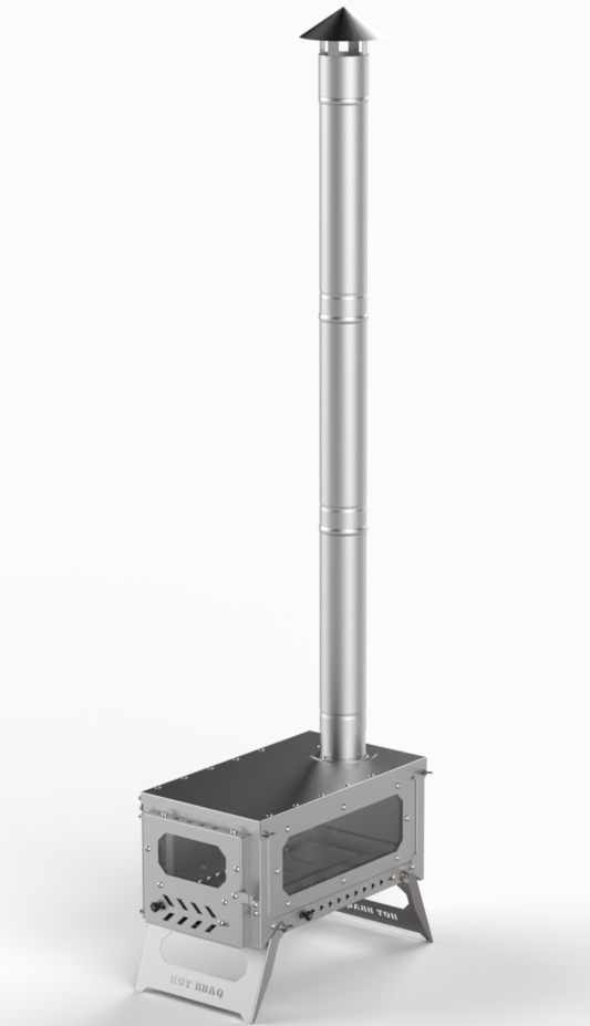 Hot Tent Inox Stove Portable Katlanabilir Kamp Sobası Barbekü & Mangal  Erinöz