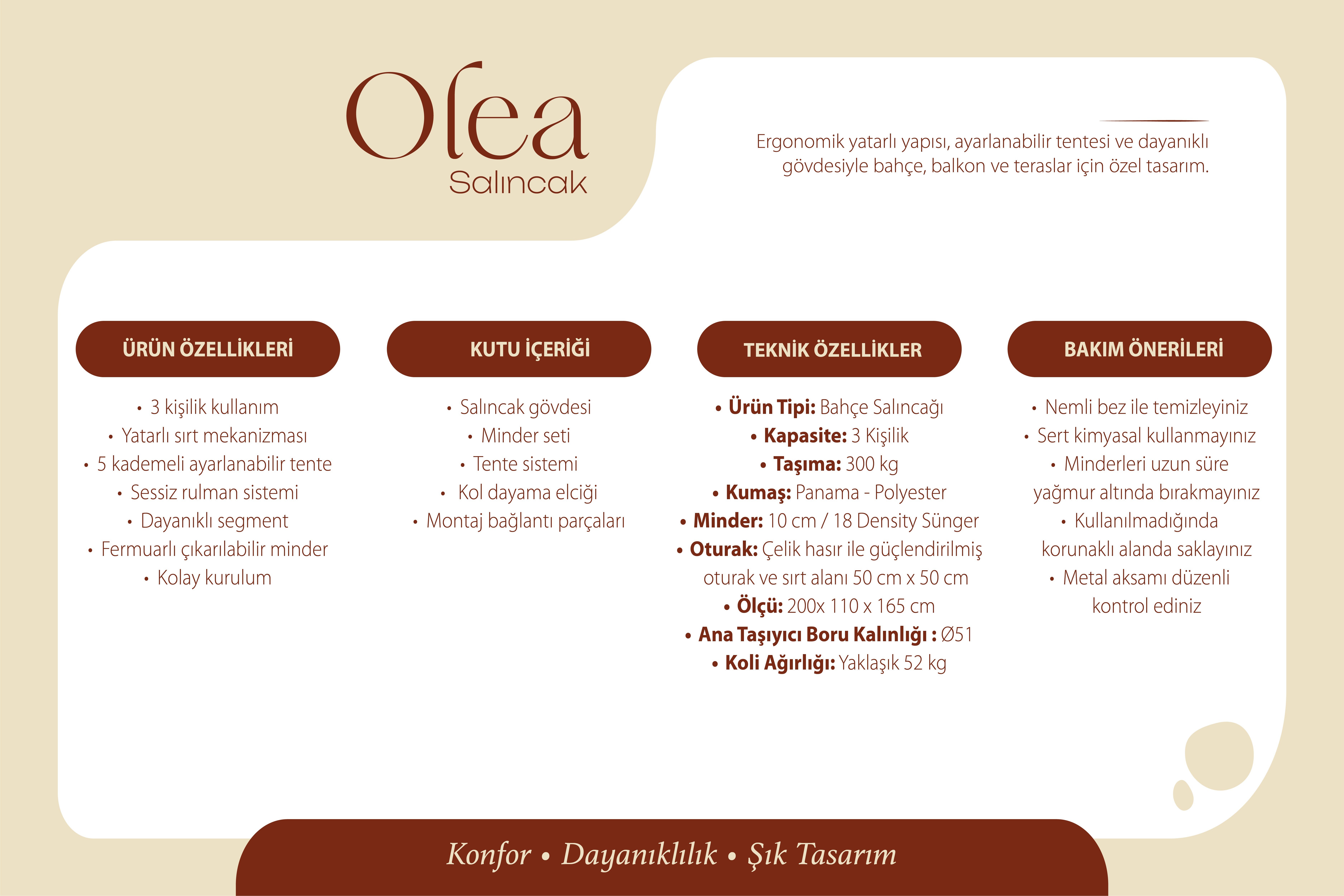 Olea 3 Kişilik Bahçe Balkon Teras Salıncağı - İngiliz Gülü Üç Kişilik Salıncaklar Olea 3 Kişilik Bahçe Balkon Salıncağı - Salıncak Modelleri & Fiyatları Erinöz