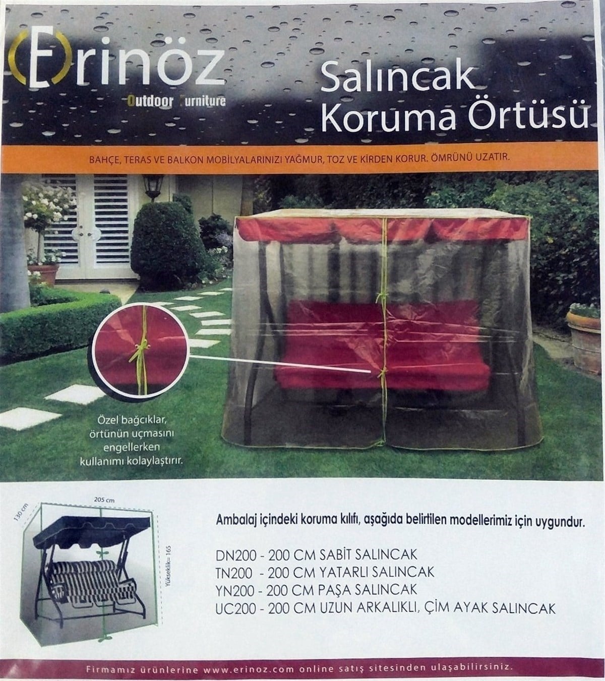 3 Kişilik Salıncak Koruma Örtüsü Aksesuarlar Salıncak Koruma Örtüsü  I Salıncak Koruma Örtüsü Modelleri & Fiyatları Erinöz