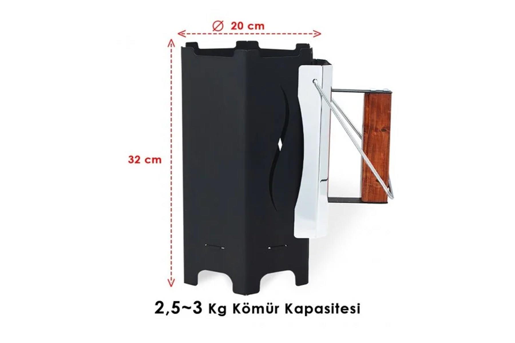 Grillmate Kömür Tutuşturma Bacası Mangal Aksesuarları  Erinöz