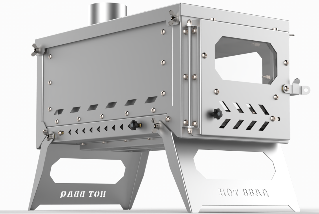 Hot Tent Inox Stove Portable Katlanabilir Kamp Sobası Barbekü & Mangal  Erinöz