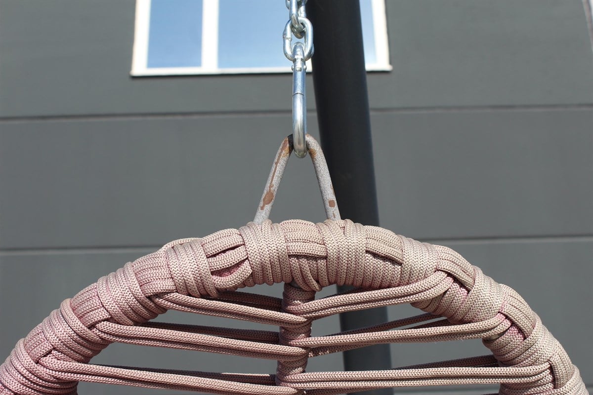 Kırlangıç Tek Kişilik Kafes Salıncak - Bordo Outlet Ürünler  Erinöz