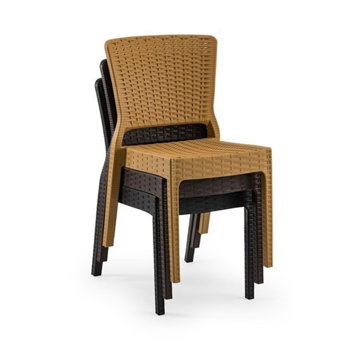 Osaka Masa +4 Adet Antares Koltuk Rattan Set
