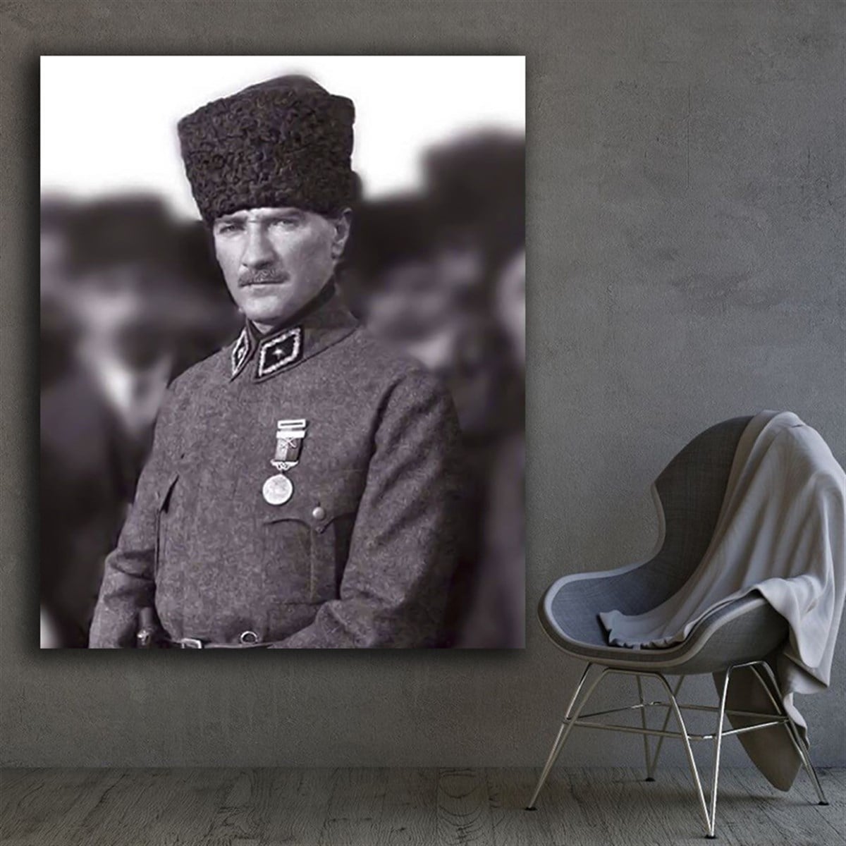 Kalpaklı Mareşal Atatürk Kanvas Tablo Kalpaklı Mareşal Atatürk Kanvas Tablo | Çerçeveli  ATA Tabloları Kanvas ATATÜRK Tabloları KARAHAN ÇERÇEVE ve KANVAS TABLO
