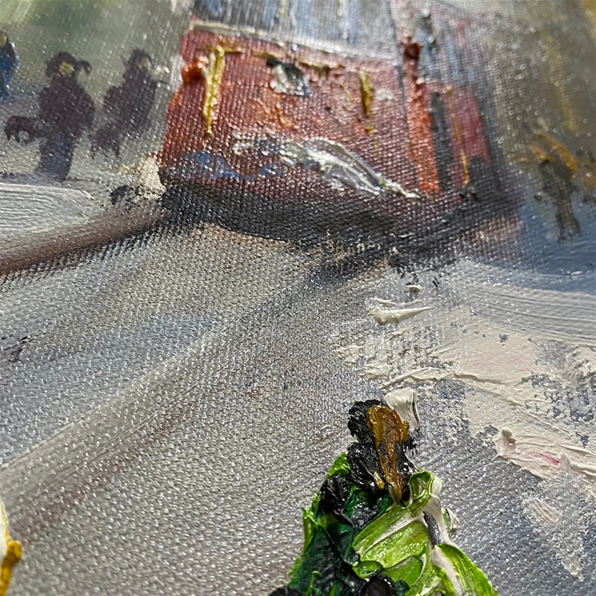 Ressam Halil Cankurt İmzalı Yağlı boya İstanbul İstiklal TablosuRessam Halil Cankurt İmzalı Yağlı boya İstanbul İstiklal TablosuYağlı Boya Tablo
