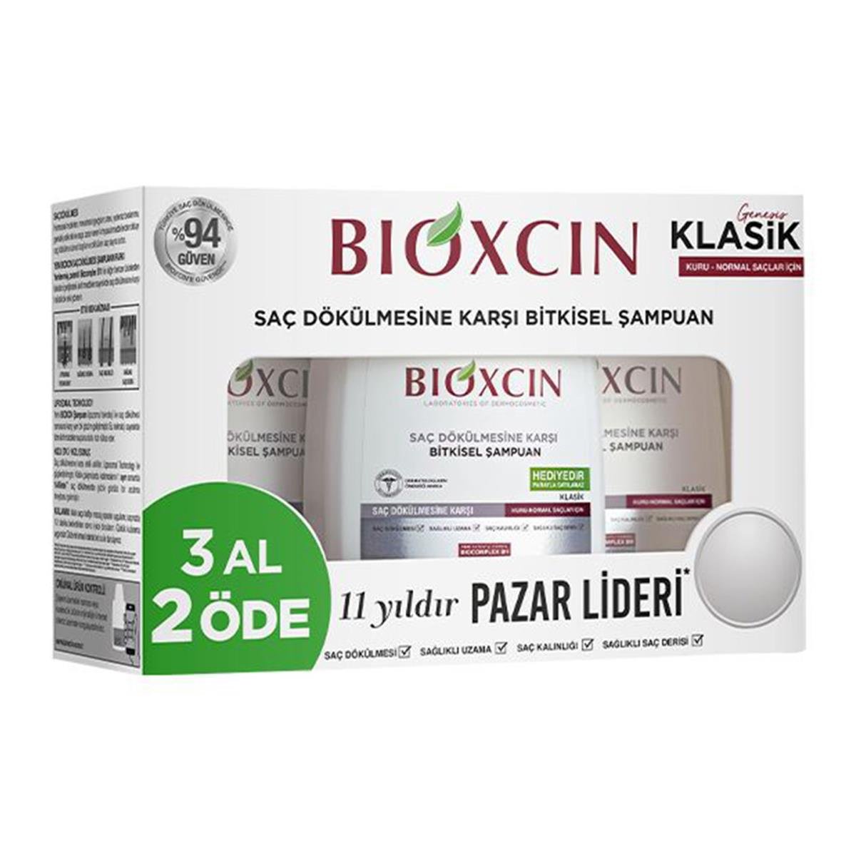 Bioxcin Genesis Klasik Şampuan 300 ml - 3 Al 2 Öde (Kuru & Normal Saçlar)