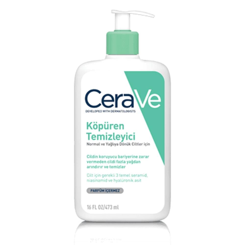 CeraVe Foaming Cleanser 473 ml - Normal & Yağlıya Dönük Ciltler İçin