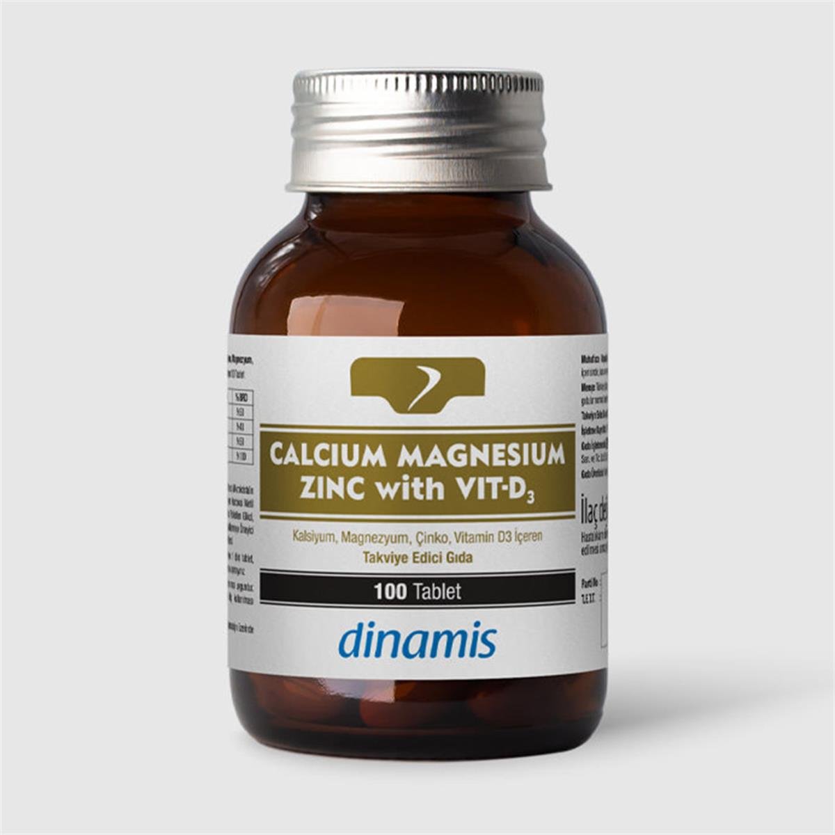 Dinamis Calcium+Magnesium+Zinc With Vit-D3 100 Tablet
