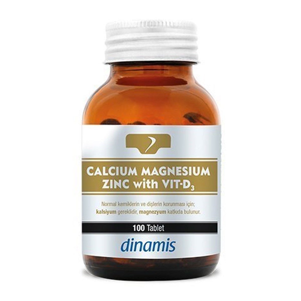 Dinamis Calcium+Magnesium+Zinc With Vit-D3 100 Tablet