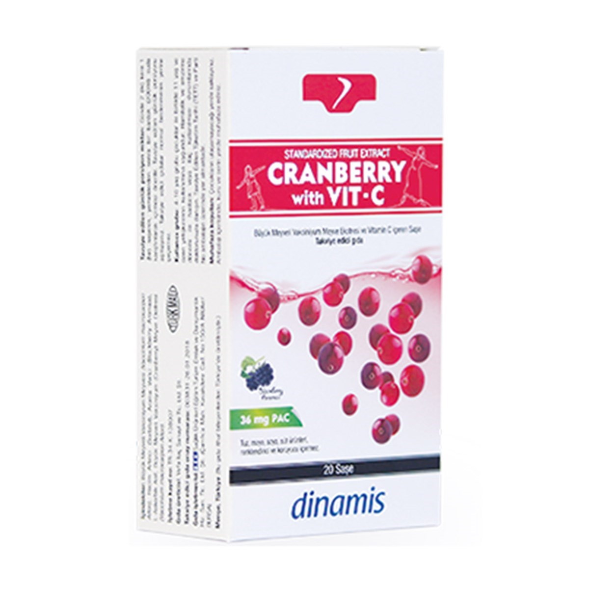 Dinamis Cranberry With Vit-C 20 Saşe