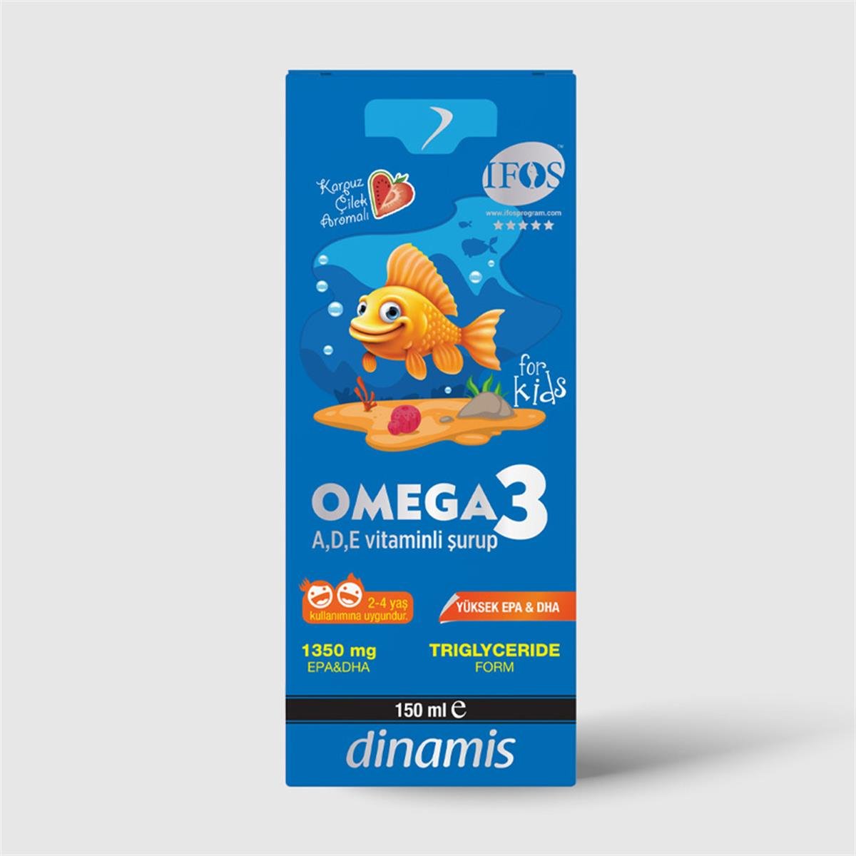 Dinamis Omega 3 A,D,E Vitaminli Şurup 150ml
