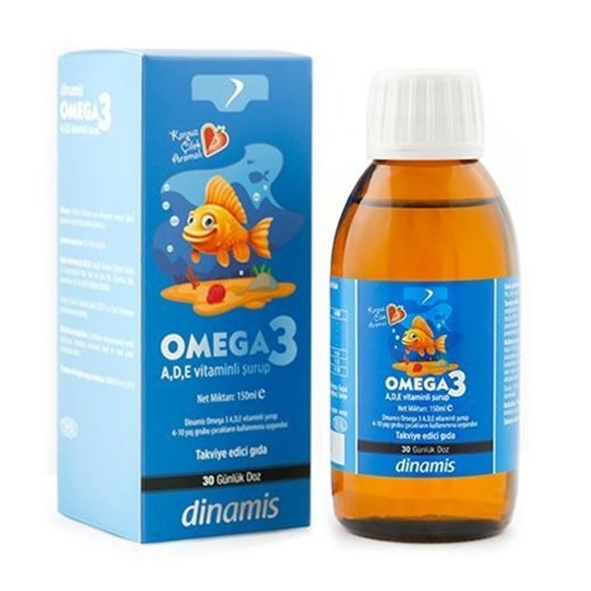 Dinamis Omega 3 A,D,E Vitaminli Şurup 150ml