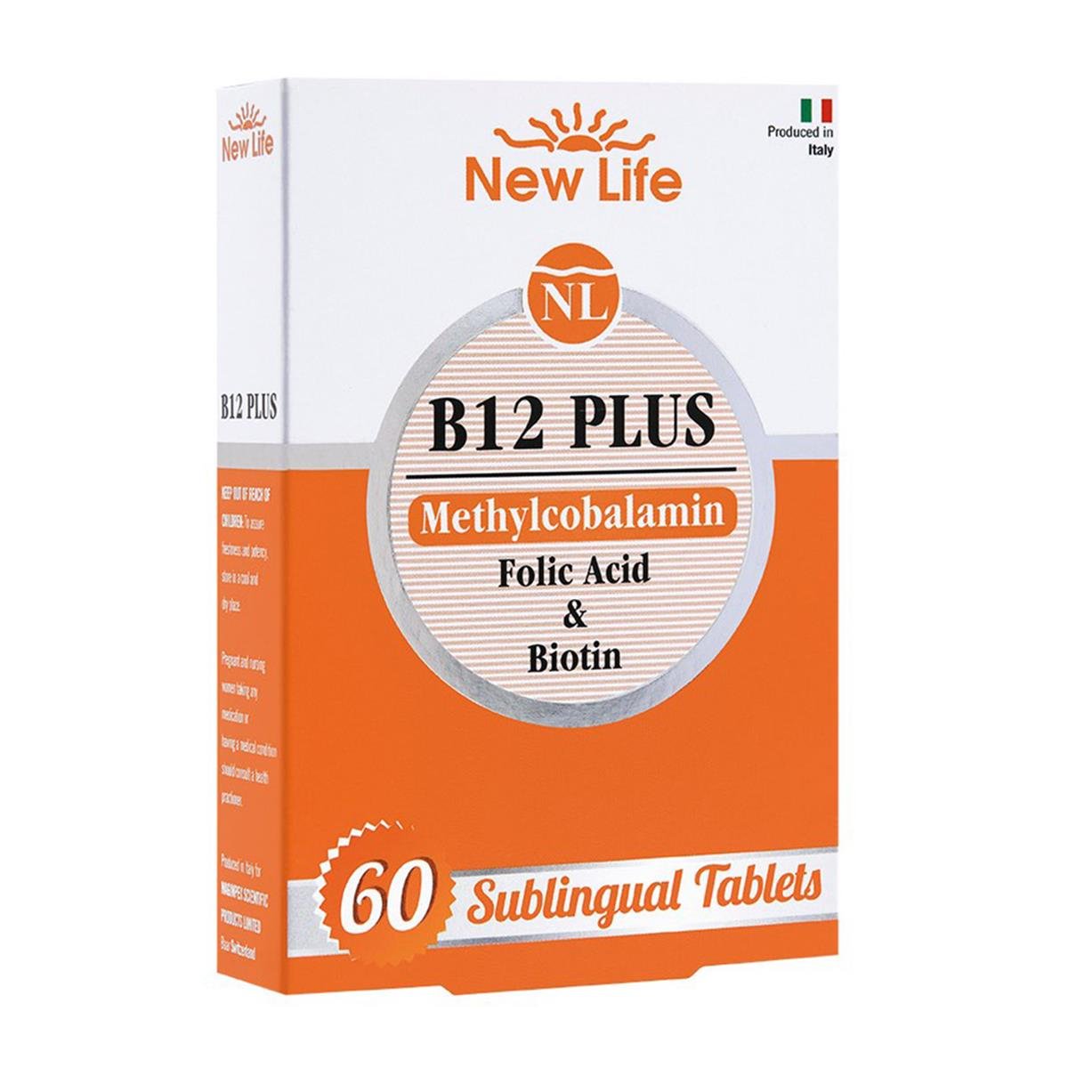 New Life B12 Plus Methylcobalamin 60 Dil Altı Tablet