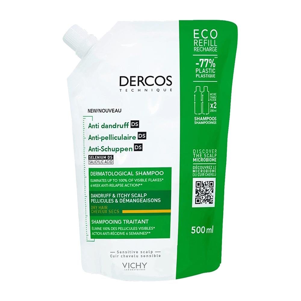 Vichy Dercos Anti-Dandruff Şampuan 500 ml (Kuru ve Kepekli Saçlar)