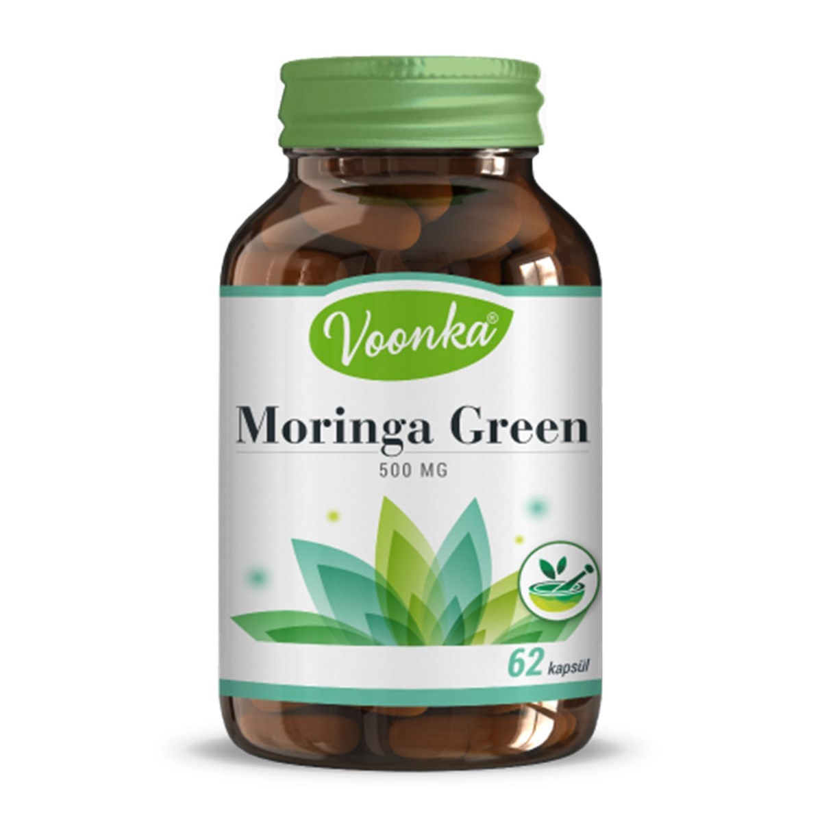 Voonka Moringa Green 500mg 62 Kapsül
