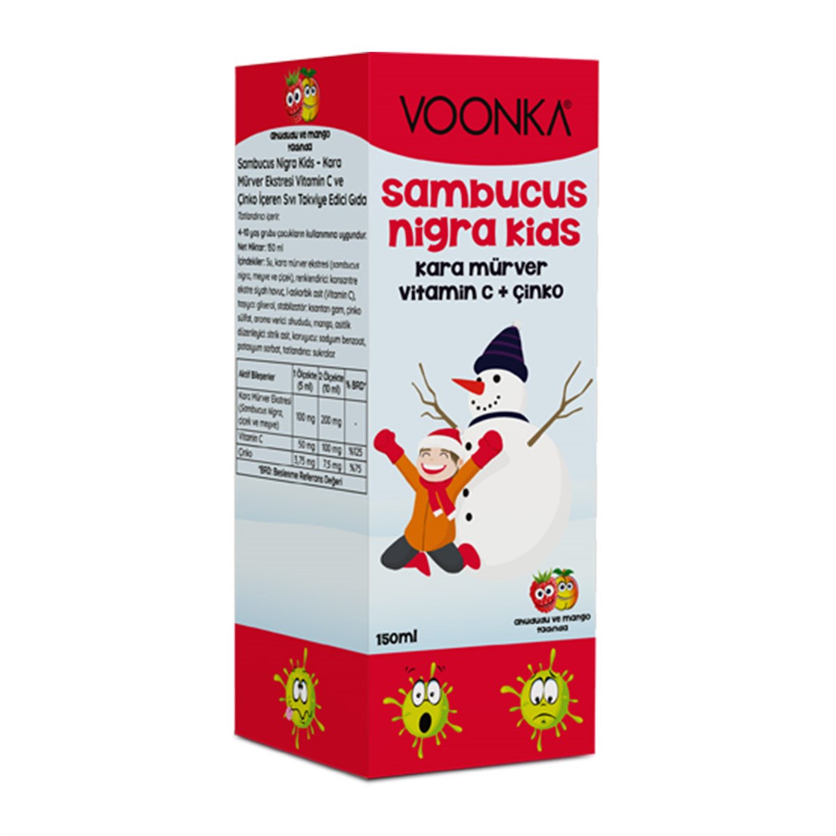 Voonka Sambucus Nigra Kids Şurup 150ml