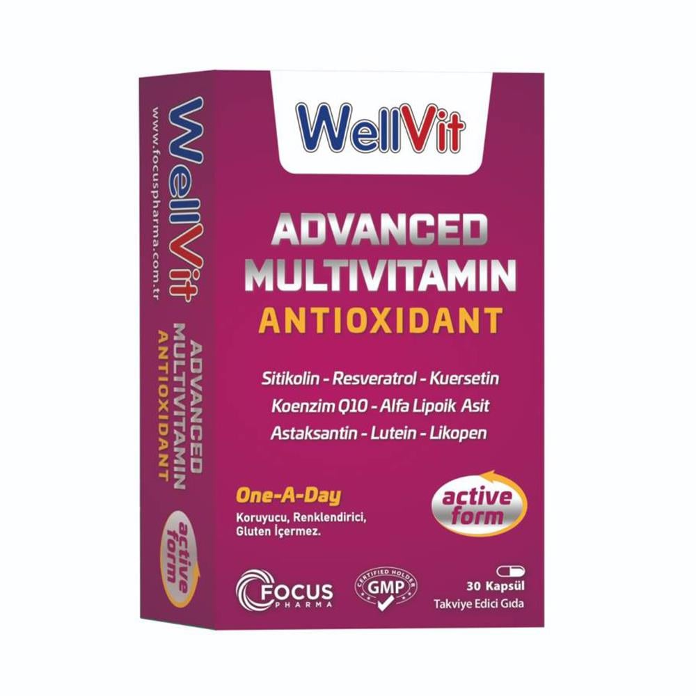 WellVit Advanced Multivitamin 30 Kapsül
