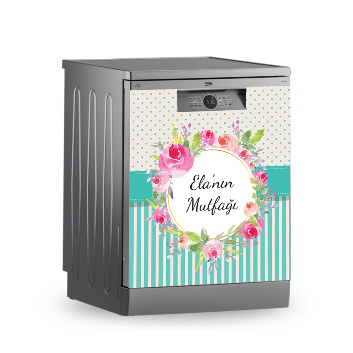 -Buzdolabı ve Bulaşık Makinesi Kaplama Folyo Sticker Kişiye Özel 93