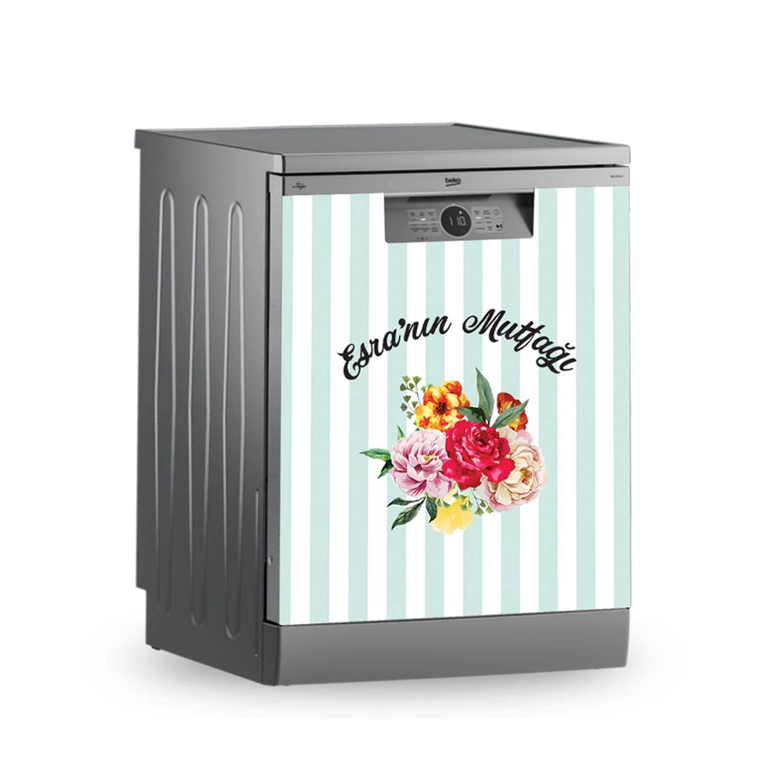 -Buzdolabı ve Bulaşık Makinesi Kaplama Folyo Sticker Kişiye Özel 67