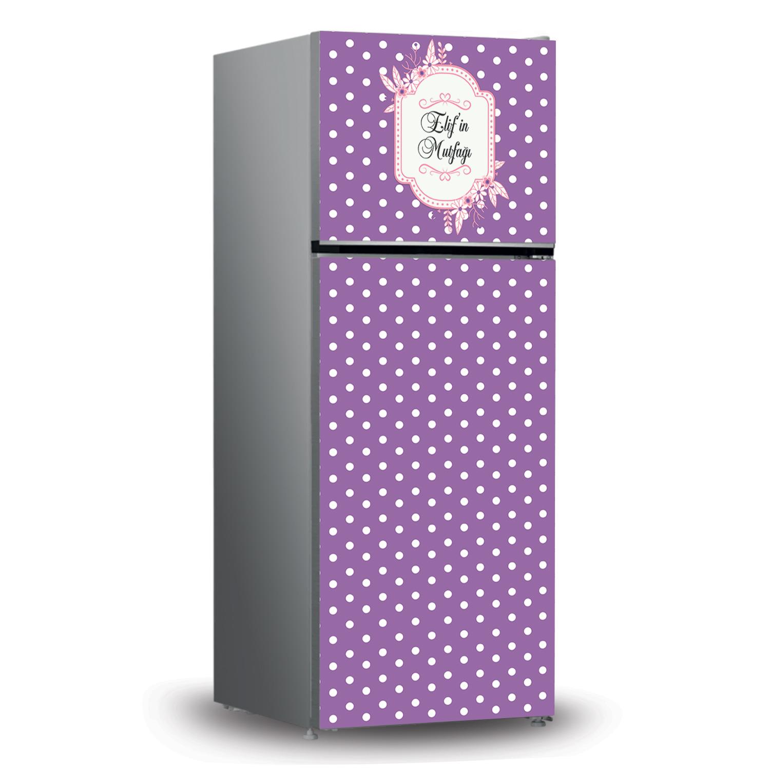 -Buzdolabı ve Bulaşık Makinesi Kaplama Folyo Sticker Kişiye Özel 102