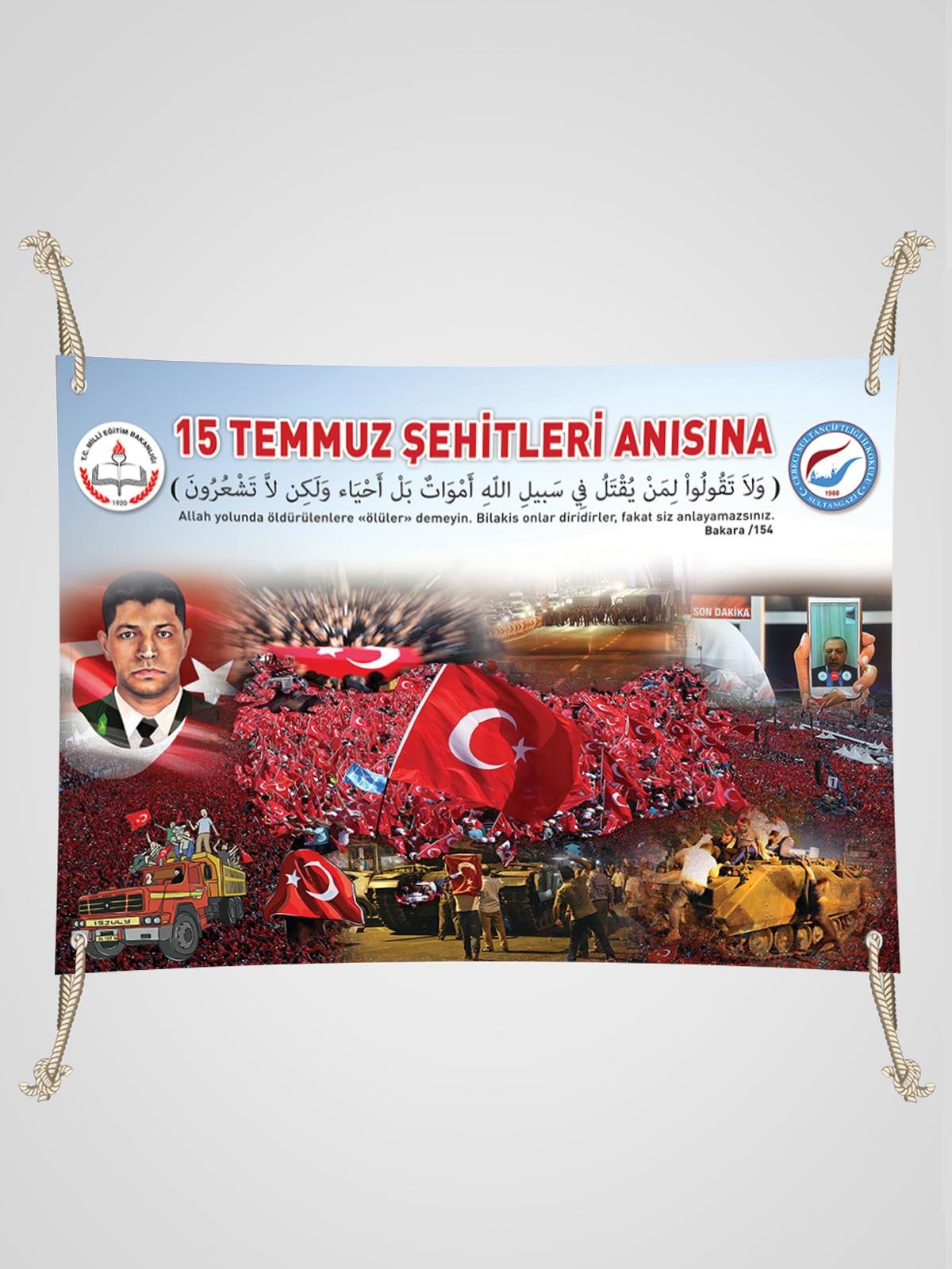 15 Şehitleri Anısına Vinil Afiş V 003