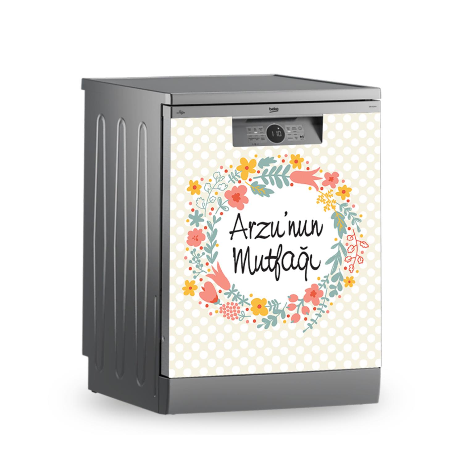 Buzdolabı ve Bulaşık Makinesi Kaplama Folyo Sticker Kişiye Özel 84