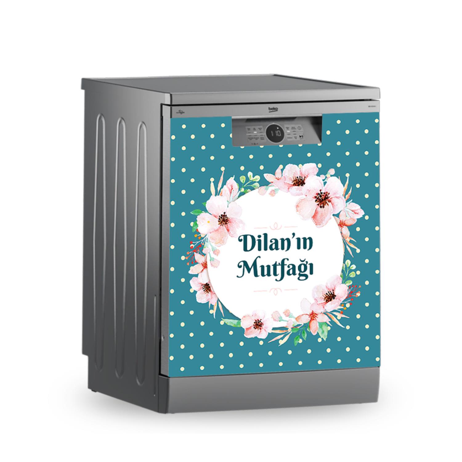 Buzdolabı ve Bulaşık Makinesi Kaplama Folyo Sticker Kişiye Özel 104