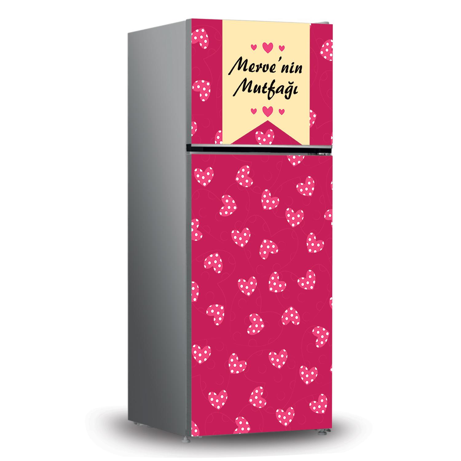 Buzdolabı ve Bulaşık Makinesi Kaplama Folyo Sticker Kişiye Özel 79