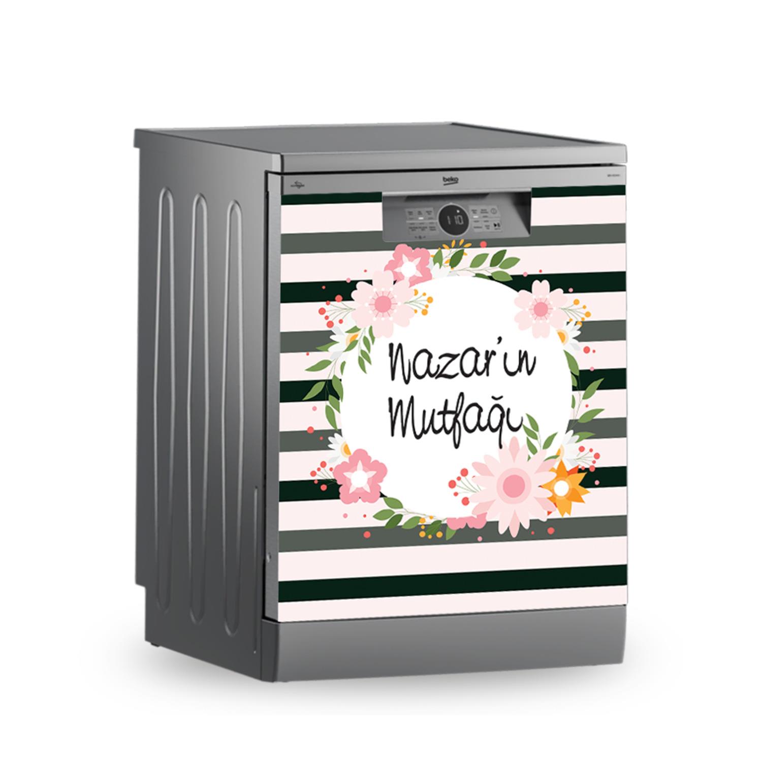 Buzdolabı ve Bulaşık Makinesi Kaplama Folyo Sticker Kişiye Özel 91