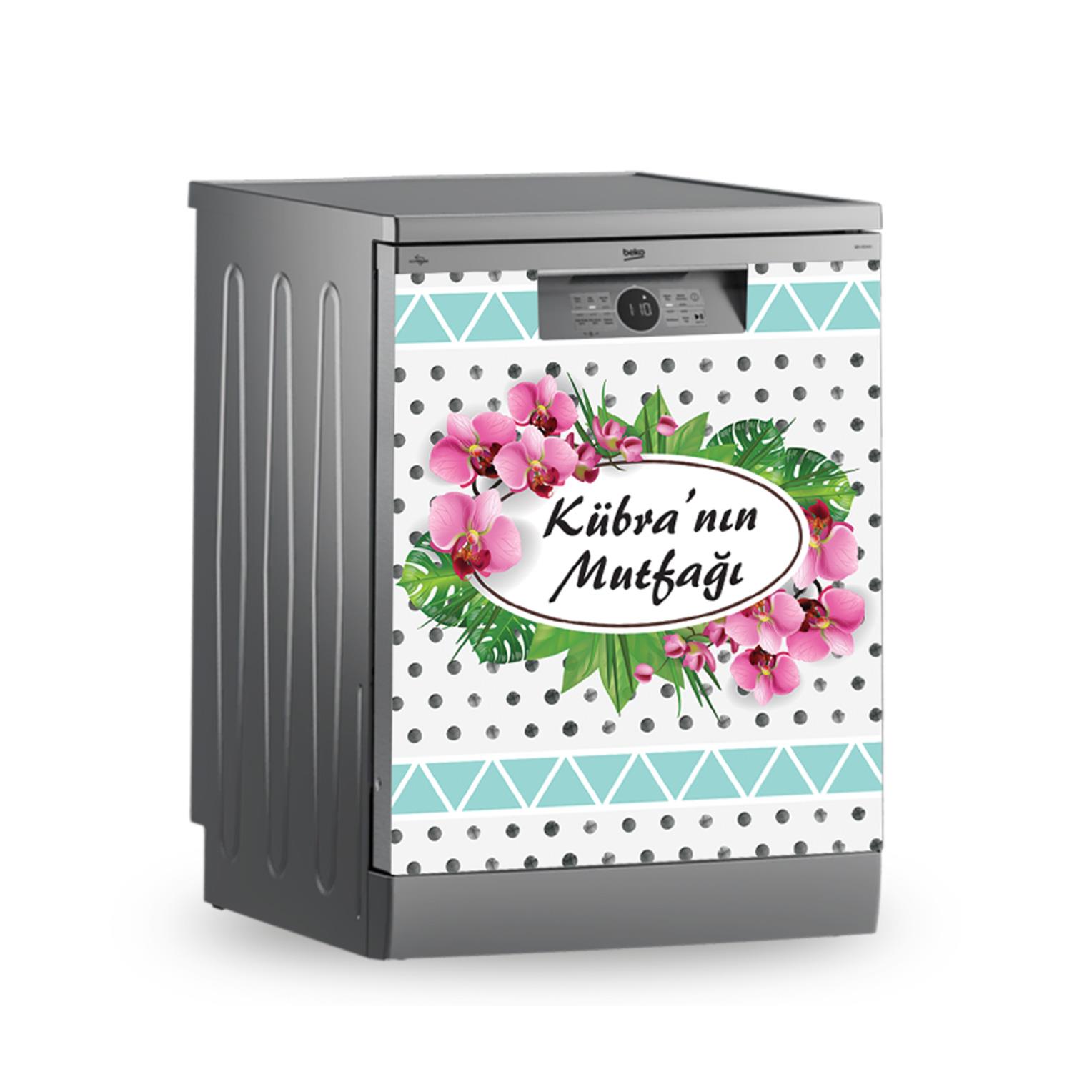 Buzdolabı ve Bulaşık Makinesi Kaplama Folyo Sticker Kişiye Özel 96