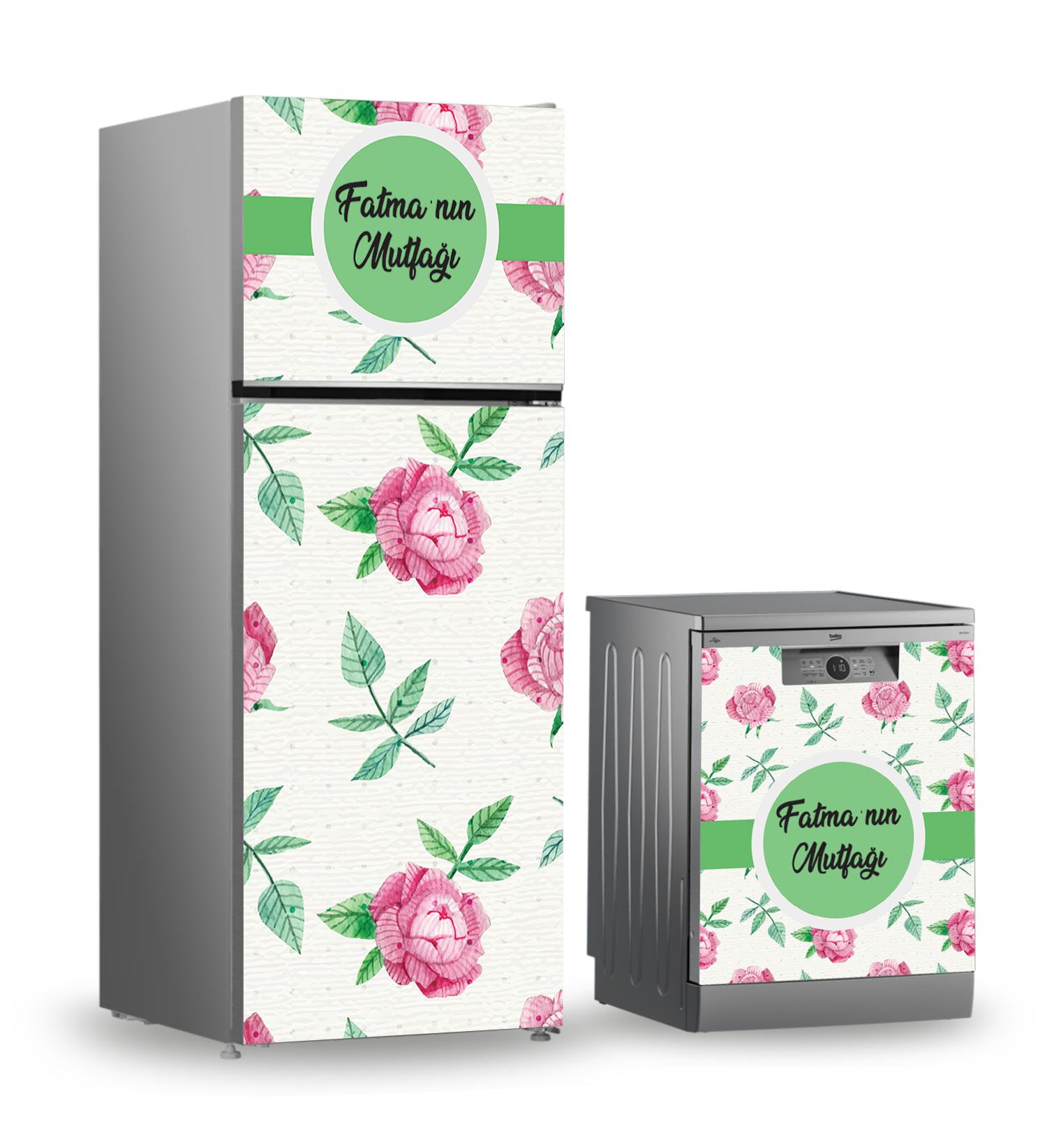 Buzdolabı ve Bulaşık Makinesi Kaplama Folyo Sticker Kişiye Özel 81