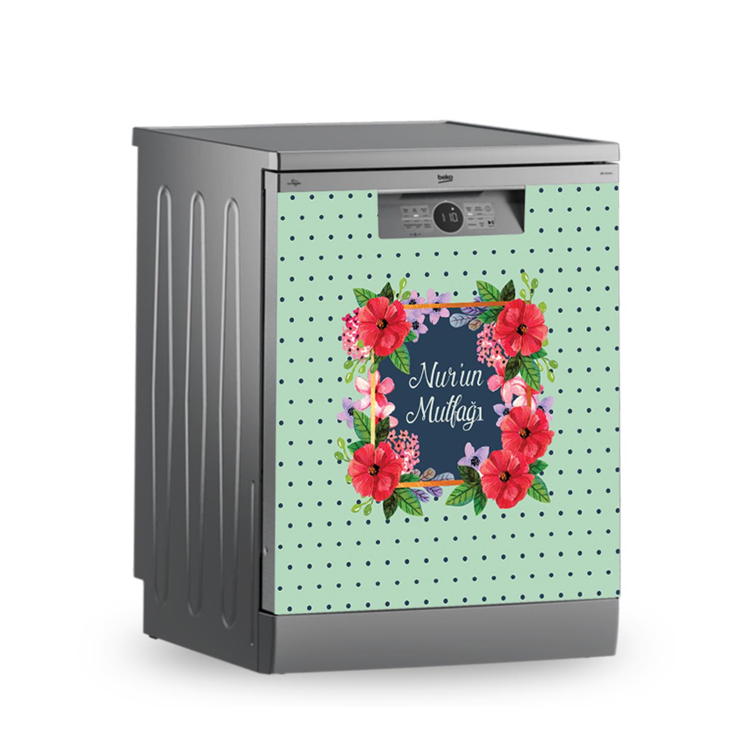 Buzdolabı ve Bulaşık Makinesi Kaplama Folyo Sticker Kişiye Özel 109