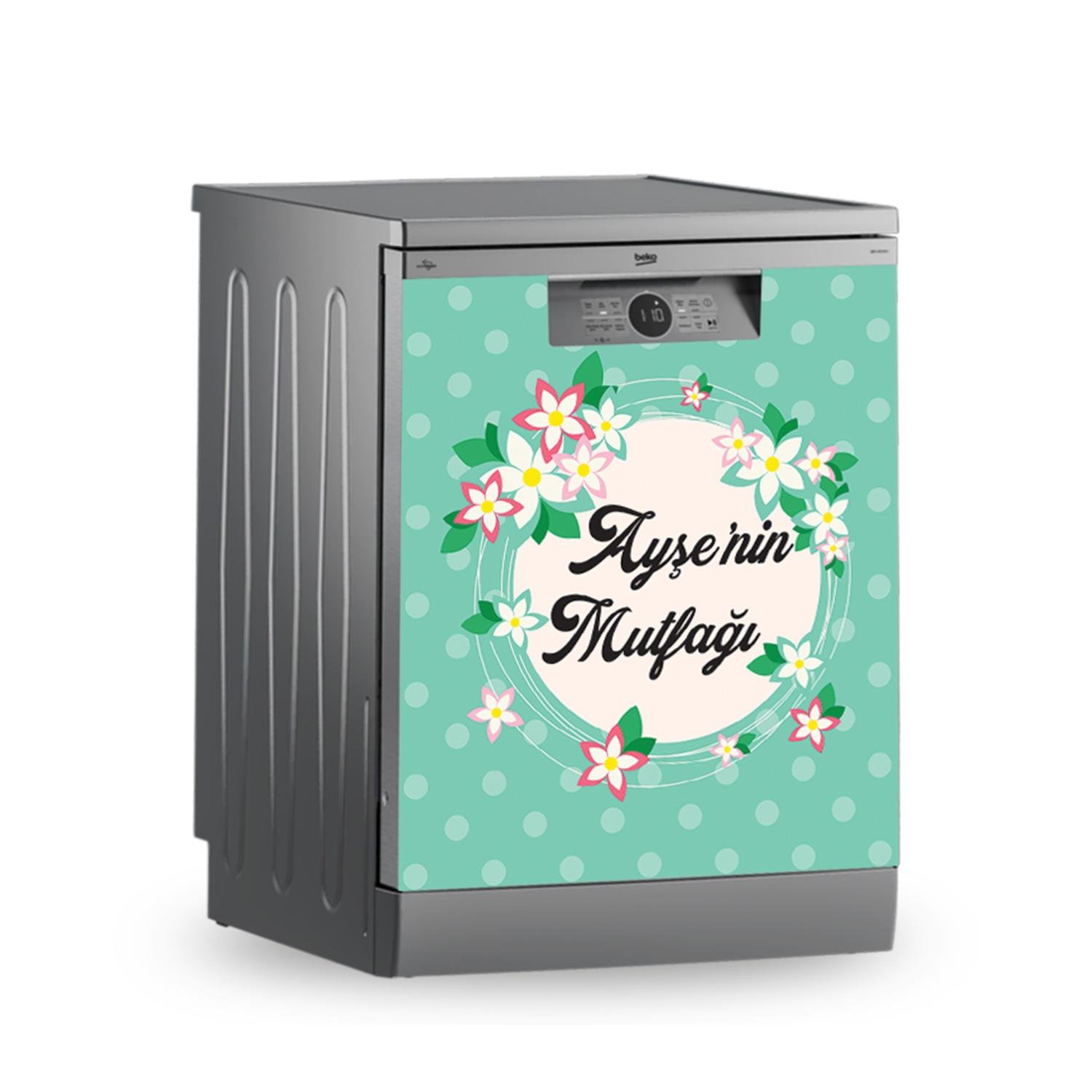 Buzdolabı ve Bulaşık Makinesi Kaplama Folyo Sticker Kişiye Özel 61