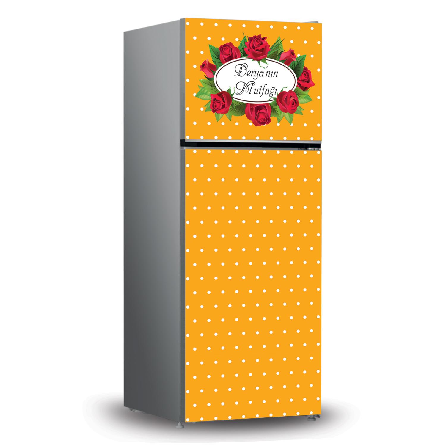 Buzdolabı ve Bulaşık Makinesi Kaplama Folyo Sticker Kişiye Özel 85