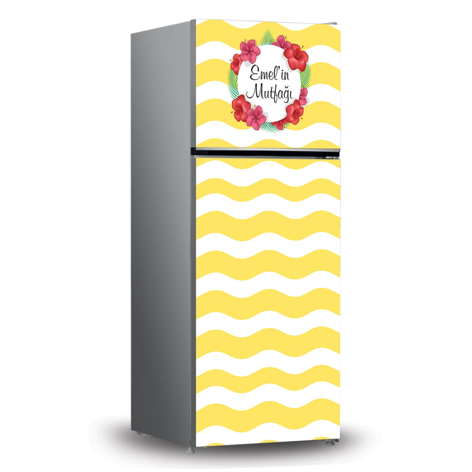 Buzdolabı ve Bulaşık Makinesi Kaplama Folyo Sticker Kişiye Özel 112