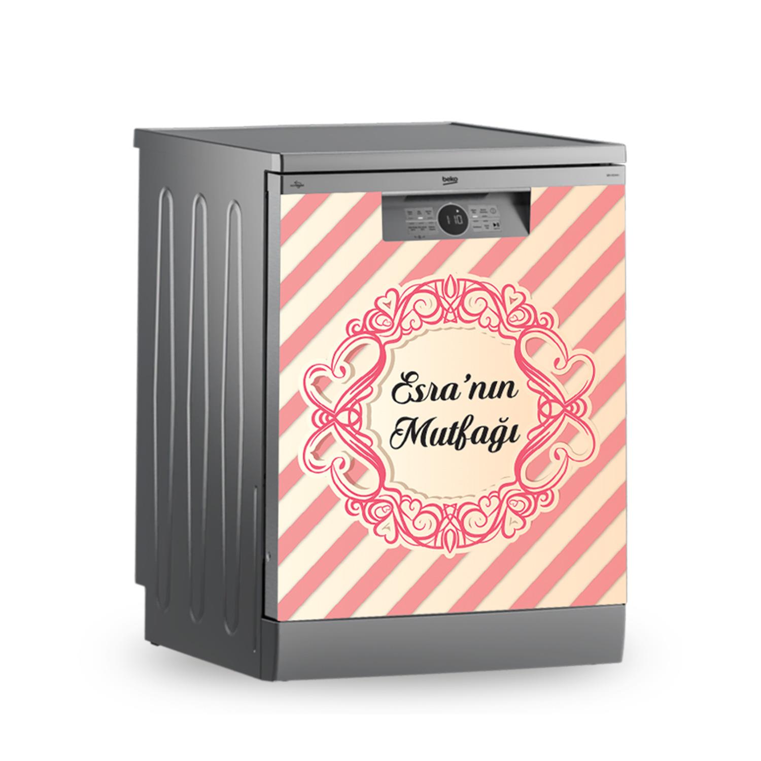 Buzdolabı ve Bulaşık Makinesi Kaplama Folyo Sticker Kişiye Özel 106
