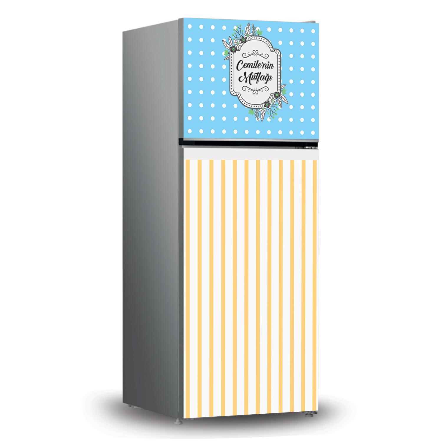 Buzdolabı ve Bulaşık Makinesi Kaplama Folyo Sticker Kişiye Özel 66