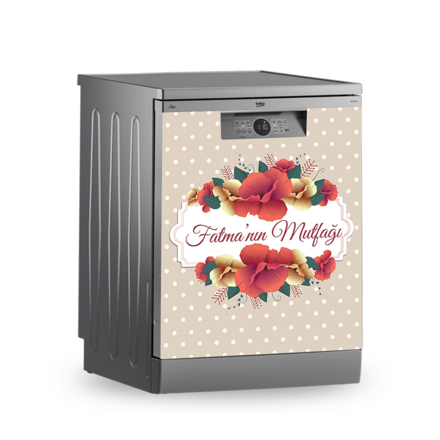 Buzdolabı ve Bulaşık Makinesi Kaplama Folyo Sticker Kişiye Özel 120
