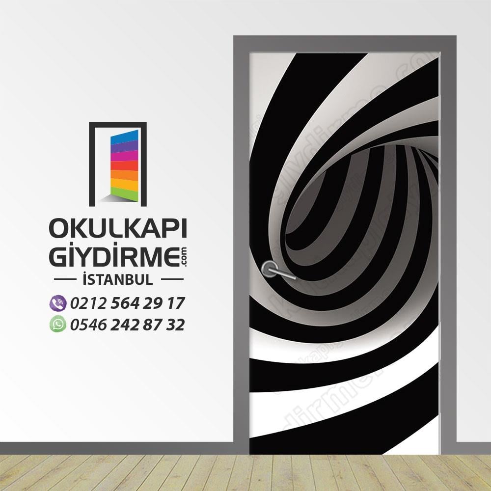 Kapı Giydirme Siyah Beyaz KG SB 07