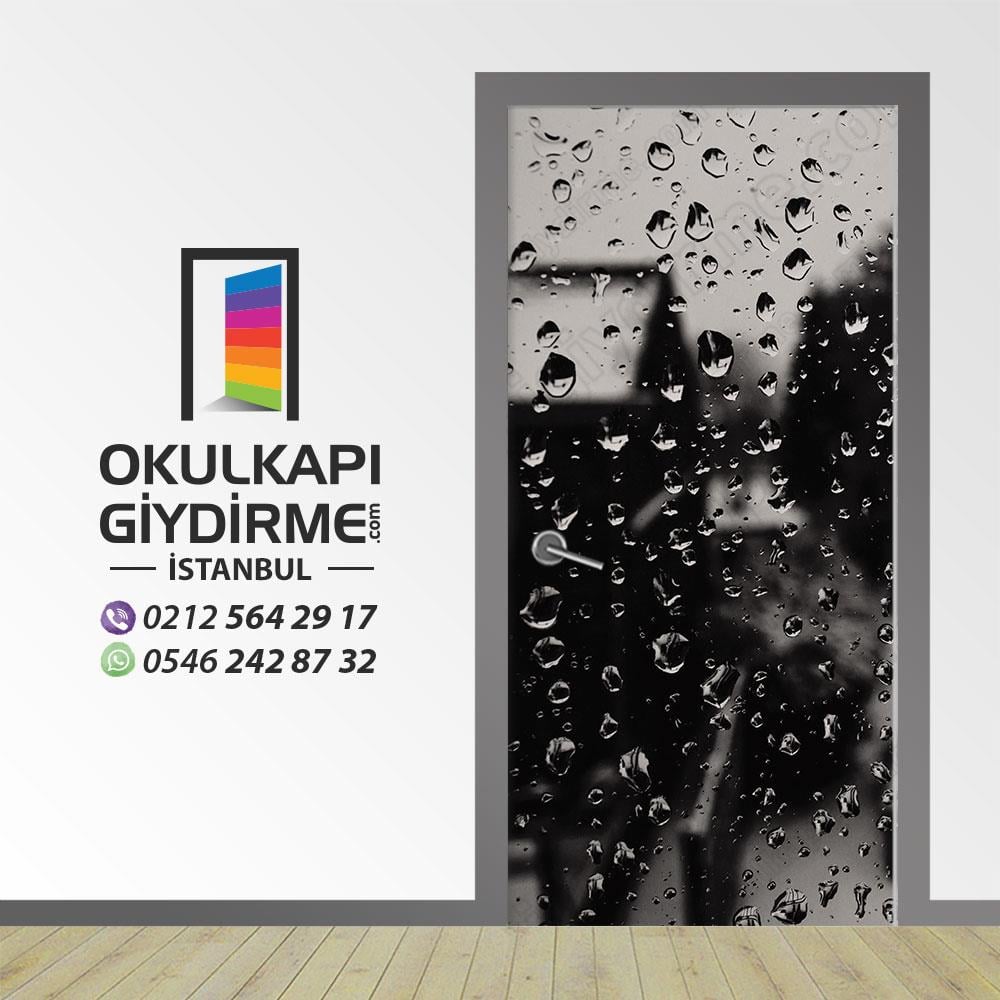 Kapı Giydirme Siyah Beyaz KG SB 09