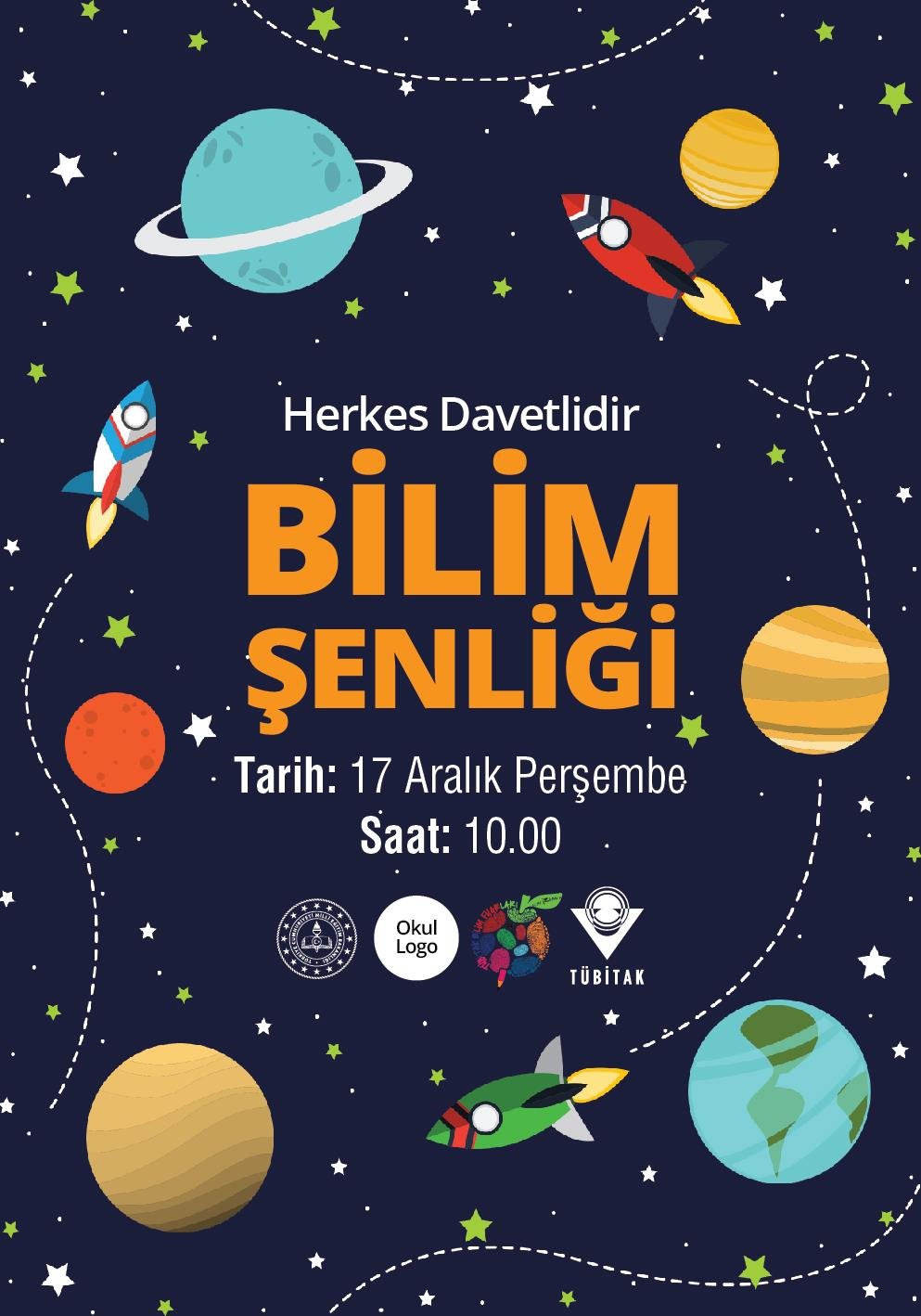 Tübitak Bilim Fuarı Afiş BFA 19