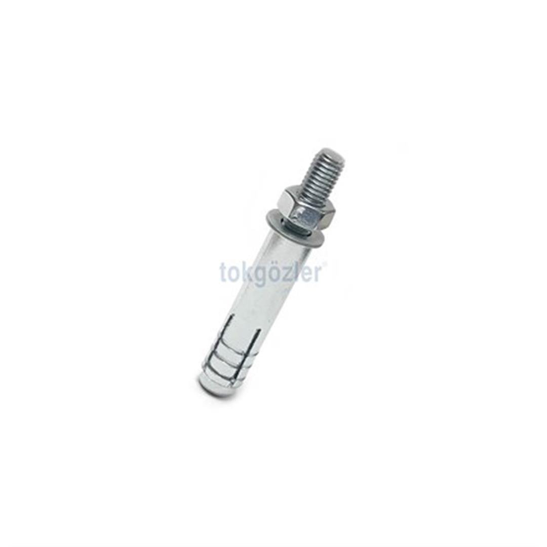 10x85 mm Borulu Çekmeli Metal Dübel - Yerli