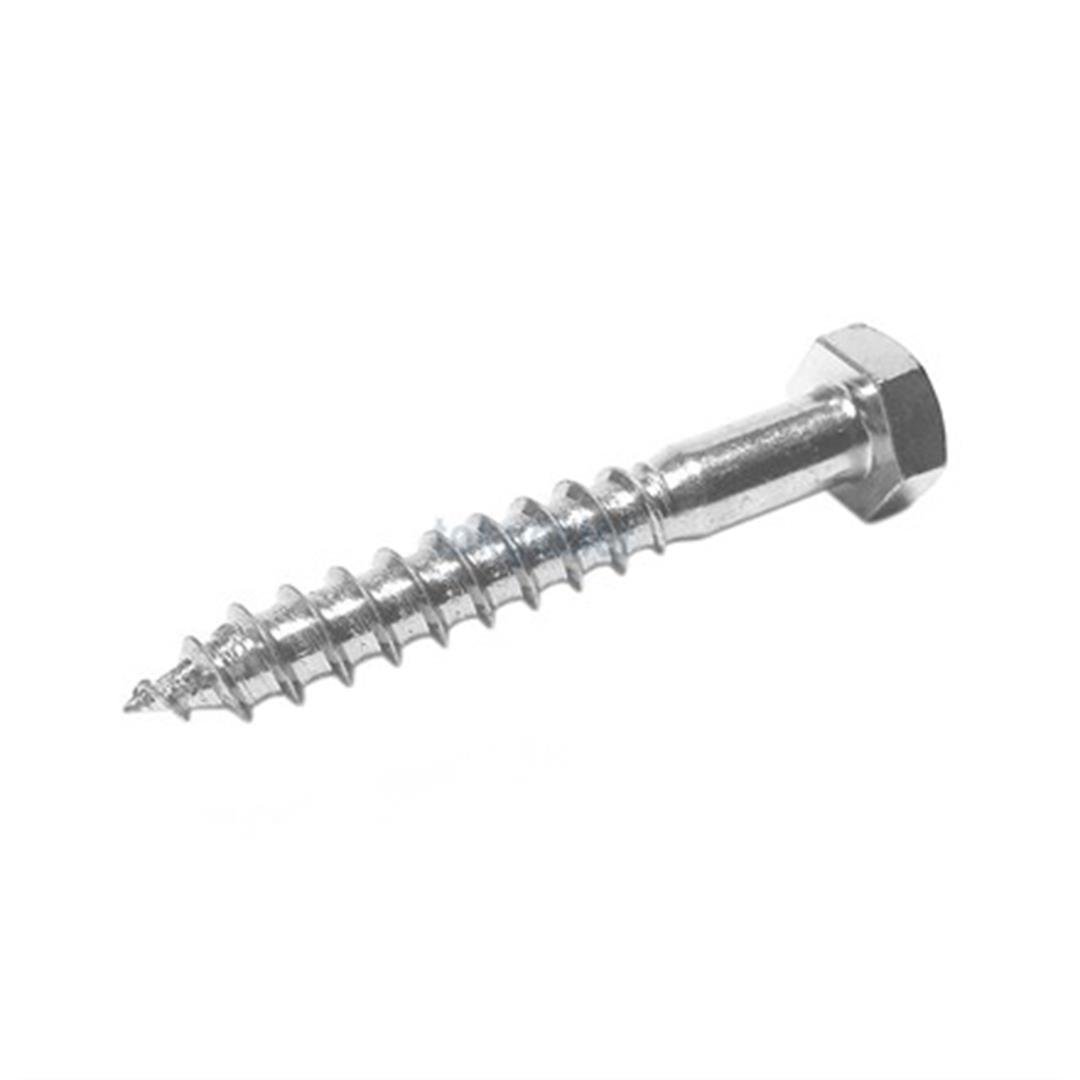8x70 DIN 571 6.8 Kalite AKB (Altı Köşe Başlı) Demir Trifon Vida Beyaz